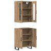 vidaXL Highboard 2 pcs Artisan-Eiche Holzwerkstoff