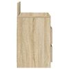 vidaXL Nachttisch mit 2 Schubladen Sonoma-Eiche 40x33x60 cm
