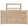 vidaXL Bettgestell mit Kopfteil ohne Matratze 90x190 cm