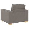 vidaXL Sofa Stuhl Taupe 100x78x84 cm Stoff