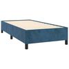 vidaXL Boxspringbett mit Matratze Dunkelblau 90x200 cm Samt