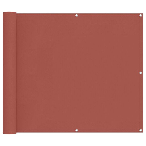 vidaXL Balkonsichtschutz Terrakotta 100 x 1000 cm Oxford-Stoff