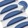 vidaXL Stufenmatten 10 Stk. 56x17x3 cm Blau Halbrund