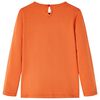 Kinder-Langarmshirt Dunkelorange 92