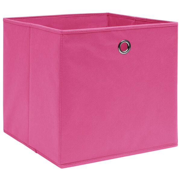 vidaXL Aufbewahrungsboxen 4 Stk. Vliesstoff 28x28x28 cm Rosa