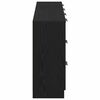 vidaXL Sideboard Schwarz Eichen-Optik 120 x 30 x 70 cm Holzwerkstoff