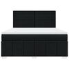 vidaXL Boxspringbett mit Matratze Schwarz 180x200 cm Stoff