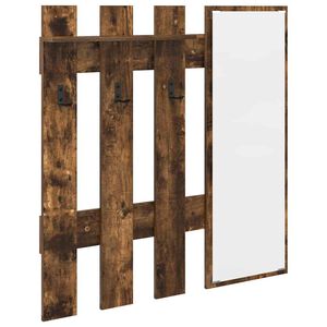 vidaXL Wandmontierter nachttisch Ger&auml;ucherte Eiche 100 x 10 x 100 cm