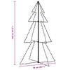 vidaXL Weihnachtsbaum in Kegelform 160 LEDs Indoor & Outdoor 78x120 cm