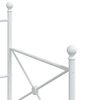 vidaXL Tagesbett ohne Matratze Wei&szlig; 80x200 cm Stahl