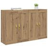 vidaXL Wandmontierter Schrank 2 pcs Artisan-Eiche 69,5 x 34 x 90 cm