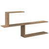 vidaXL Wandregal Artisan-Eiche 122 x 18 x 60 cm Holzwerkstoff