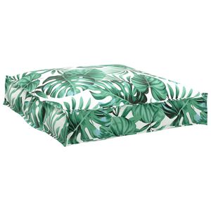 vidaXL Kissen Oxford-Stoff Blattmuster 70 x 70 x 12 cm