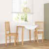 vidaXL Esszimmerstühle 2 Stk. Massivholz Gummibaum