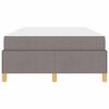 vidaXL Bettrahmen mit Matratze Taupe 120 x 200 cm Stoff