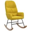 vidaXL Schaukelstuhl Gelb Samt