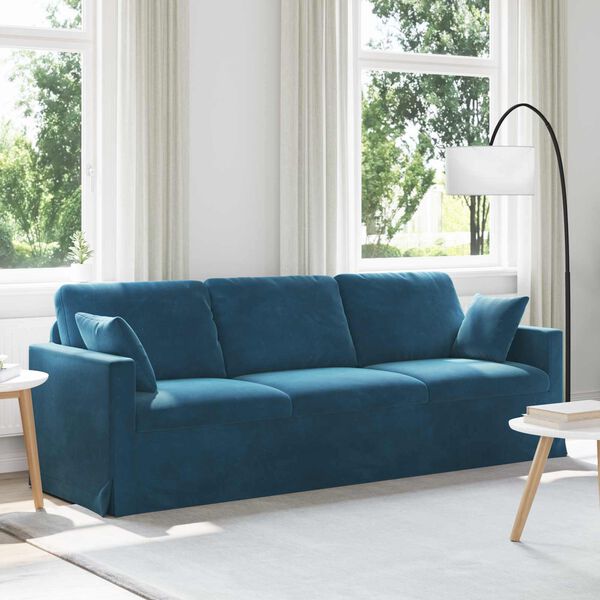 vidaXL Sofa Blau 228 x 78 x 80 cm Samt