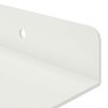 vidaXL Schwebendes Regal 2 pcs Wei&szlig; 60 x 8,5 x 2,5 cm Stahl