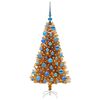 vidaXL Weihnachtsbaum mit 150 LEDs mit St&auml;nder Gold 120 cm PET