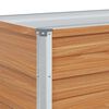 vidaXL Hochbeet Hellbraun 100 x 100 x 45 cm Verzinkter Stahl