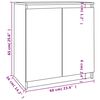 vidaXL Beistellschrank 60x36x65 cm Massivholz Kiefer
