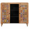 vidaXL Sideboard mit Regal Natur 90 x 33,5 x 75 cm Massivholz Mango