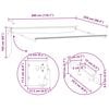 vidaXL Elektrische ausziehbare Markise Wei&szlig; 3 x 2,5 m