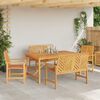 vidaXL Garten Essgruppe 5 pcs Braun Akazie Massivholz