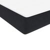 vidaXL Boxspringbett mit Matratze & LED Schwarz 180x210 cm Samt