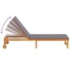 vidaXL Sonnenliege 2 pcs Braun 53 x 202 x 89cm Massivholz Akazie
