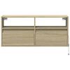 vidaXL TV-Wandschrank mit LED-Beleuchtung Sonoma-Eiche 100x31x45 cm