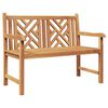 vidaXL Gartenbank Braun 114 x 60 x 90 cm Massivholz Teak