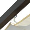 vidaXL Pergola mit Versenkbarem Dach Cremeweiß 3x3 m Stahl