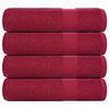 vidaXL Handt&uuml;cher FROGN 4 Stk. Bordeaux 50x100 cm 360 g/m&sup2;