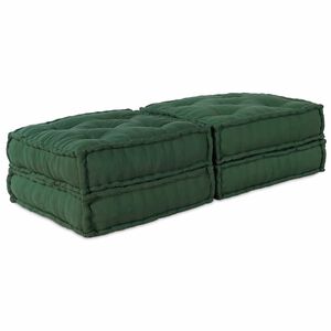 vidaXL Modulare Sofagarnitur 2 stk. Stoff Gr&uuml;n 140 x 70 x 36 cm