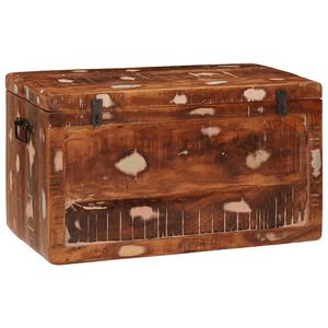 vidaXL Aufbewahrungsbox mit Speicher mit T&uuml;r Braun Massivholz Mango