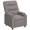 vidaXL Liegestuhl Taupe 75 x 93 x 102 cm Stoff