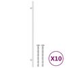 vidaXL M&ouml;belgriffe 10 Stk. Silbern 320 mm Edelstahl