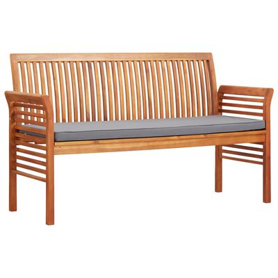 vidaXL 3-Sitzer Gartenbank mit Kissen 150 cm Massivholz Akazie