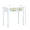 vidaXL Konsolentisch Weiß 80 x 40 x 74 cm Holz