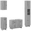 vidaXL 4-teiliges Badezimmer-Schrank-Set EDE Sonoma-Grau Holzwerkstoff