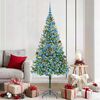vidaXL K&uuml;nstlicher Weihnachtsbaum Gr&uuml;n 180 cm PVC und Stahl