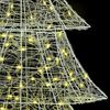 vidaXL Weihnachtsbaum mit 240 LEDs Warmweiß 180 cm Acryl