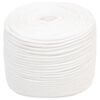 vidaXL Mehrzweck-Allzweckseil 8 mm 50 m Wei&szlig; PP 420 kg Max. Traglast
