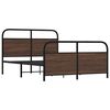 vidaXL Bettgestell ohne Matratze 120x190 cm Braun Eichen-Optik