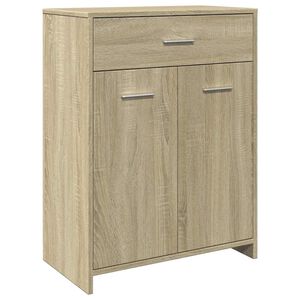 vidaXL Badezimmerschrank Sonoma-Eiche 60x33x80 cm Holzwerkstoff