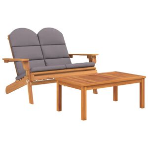 vidaXL 2-tlg. Garten-Lounge-Set Adirondack Massivholz Akazie