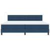 vidaXL Boxspringbett mit Matratze mit LED Blau 200 x 200 cm Stoff