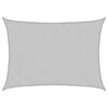 vidaXL Sonnensegel Hellgrau 7x5 m 100% Polyester Oxford