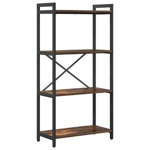 vidaXL B&uuml;cherregal 60 x 30 x 120 cm Holzwerkstoff Ger&auml;ucherte Eiche
